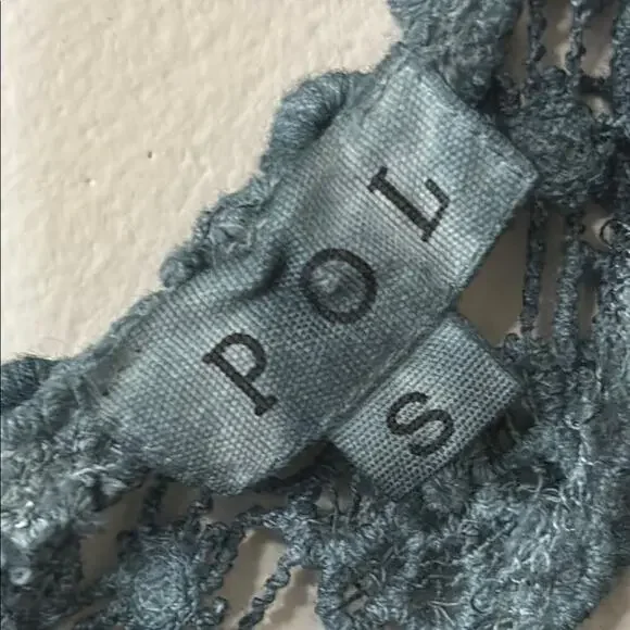 POL Blue Crochet Sleeveless Top-NWOT - Picture 3 of 7